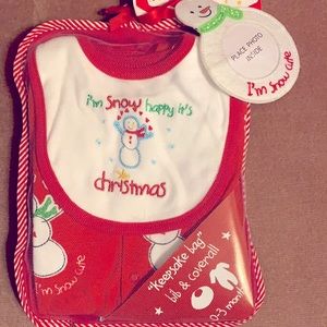 🍼👶4 piece Christmas stocking set- 0-3 mo 🎁🎄